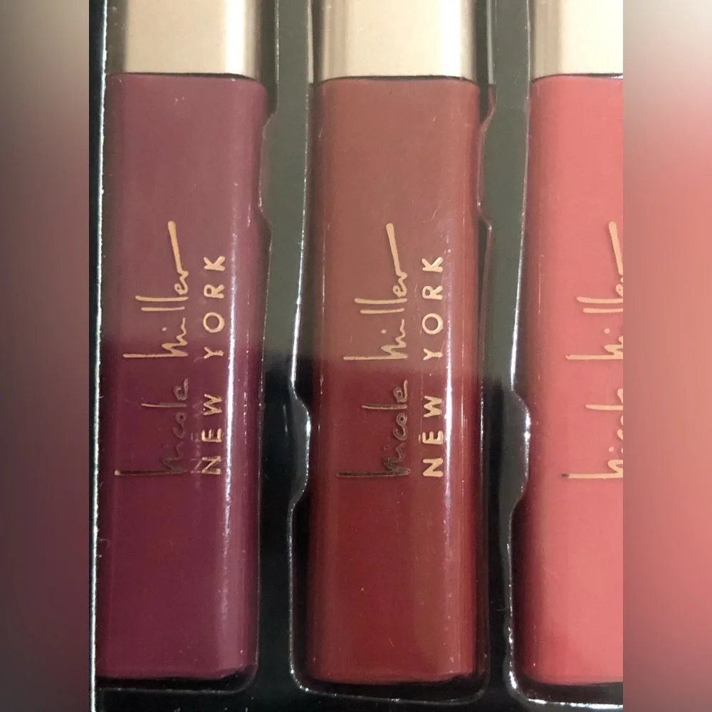 Nicole Miller New York 5piece‎ nudes lip gloss collection new